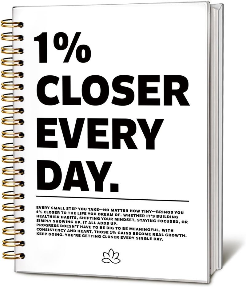 WLIANG LIANHW Motivational Notebook Journal for Work & Note Taking, Inspirational Notebook Journal, Inspirational Gifts for Women, Positive Affirmation Journal, Hardcover Spiral Notebook 5.5x8.3 Inch - Image 1